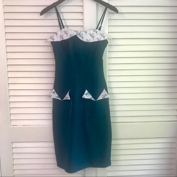 RockSteady Dresses & Skirts - 4/$25 Teal dress form fitting rockabilly NWT